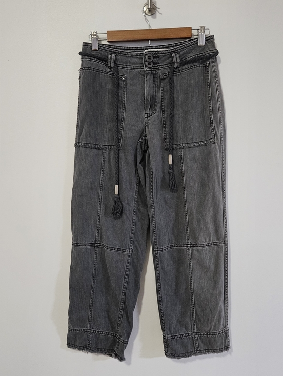Anthropologie Pants - Anthropologie Utility Cargo Pants Cropped Washed Gray Size 25
